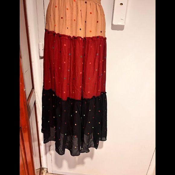FARM Rio Dresses & Skirts - farm rio polka dot dress skirt maxi flowy pretty